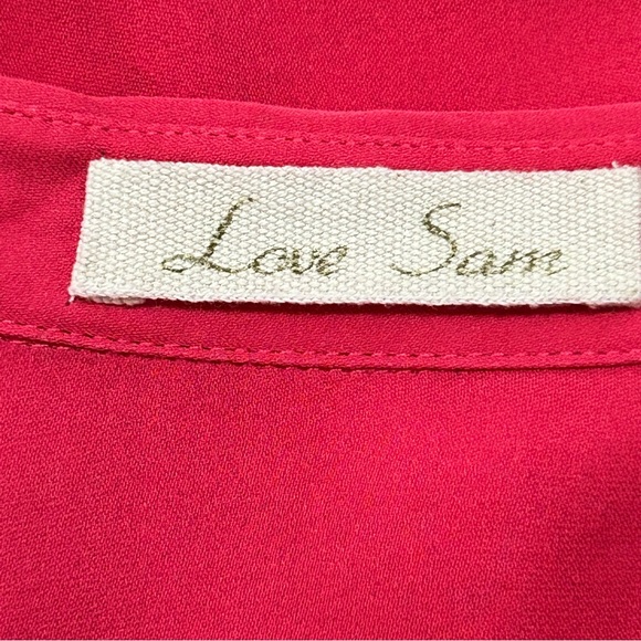 LOVE SAM 100% Pink Cropped Sleeve in Women's Size X-Small - Picture 4 of 6